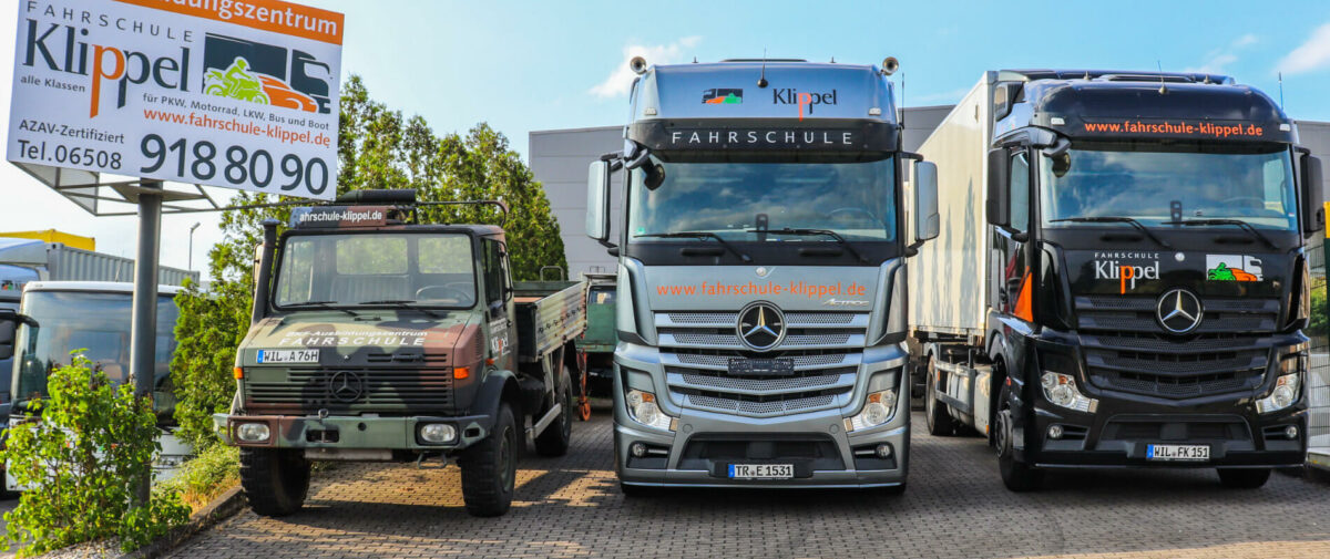 Fuhrpark LKW Führerschein Fahrschule Klippel